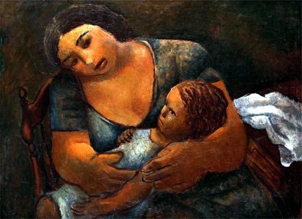 Maternidade, -1937-óleo- sobre tela-60 x 75 cm