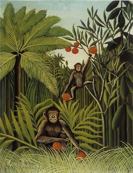 461px-Henri_Rousseau_-_Two_Monkeys_in_the_Jungle