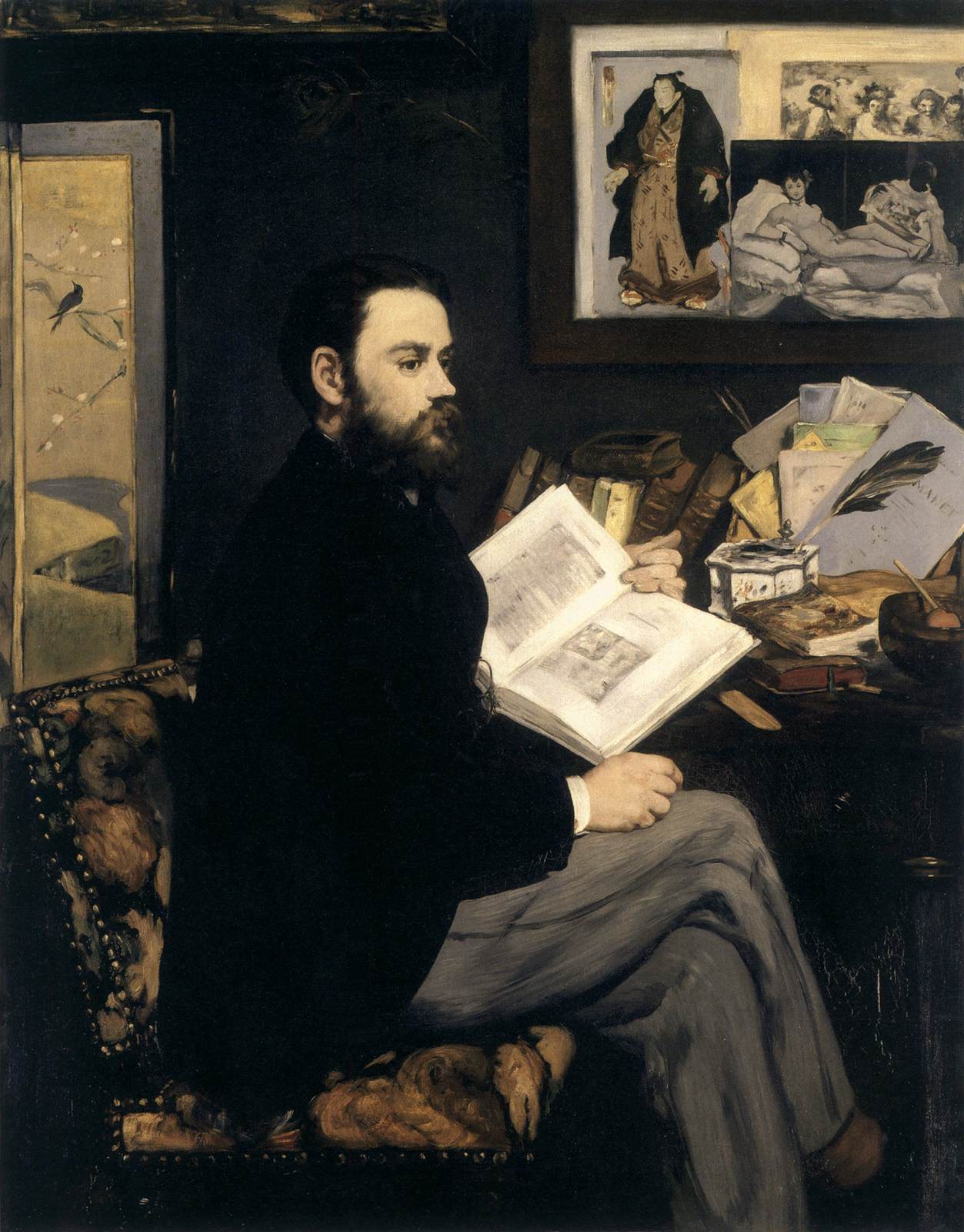 Emile Zola, par Manet