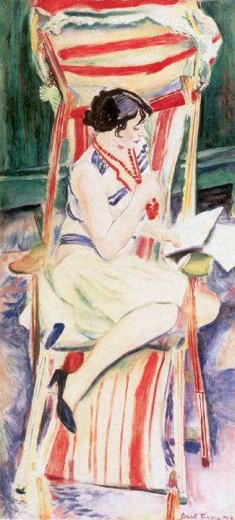 Frank Frigyes , (Hungria, 1890–1976) Mimi na cadeira de bordo, 1927 ost