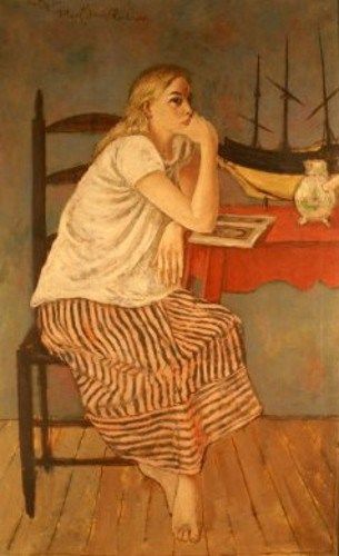 NoelRockmore (EUA, 1918-1995) A mulher do artista à mesa