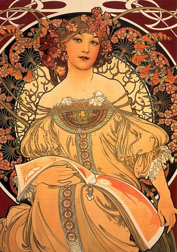 Alphonse Mucha, Reverie 1896,