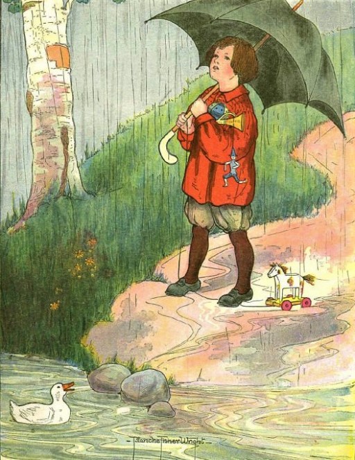 chuva no regato blanche fisher wright illustrator