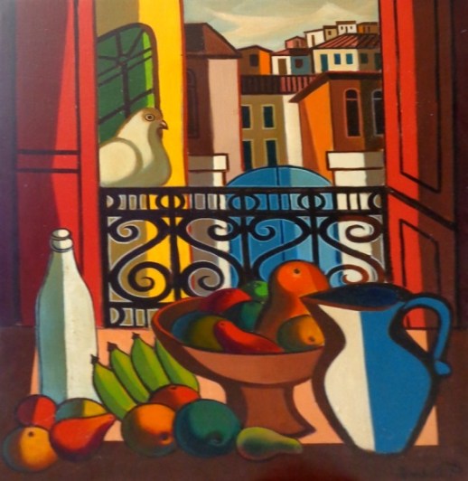 Fernando P - Natureza morta - Óleo sobre tela - 81 x 65 cm -