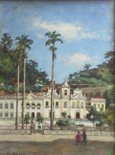 Dario Villares Barbosa, Santa Casa de Santos, 1944, óleo sobre tela, 41 X 28, PESP