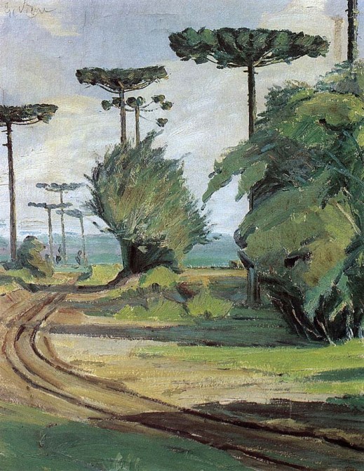 Guido Viaro - paisagem com pinheiros, 1940paisagem-com-pinheiros-guido-viaro-1940