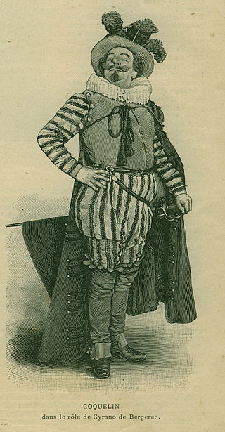 8-1-1898 Lillustration,Benoît-Constant Coquelin (Coquelin aîné), en Cyrano de Bergerac, à la première de la pièce du même nom, d' Edmond Rostand, le 27 décembre 1897 au théâtre de la Porte-Saint-Martin..