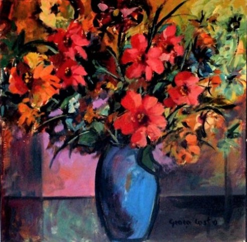 Graça Castro - Quadro óleo sobre tela 60x60cm