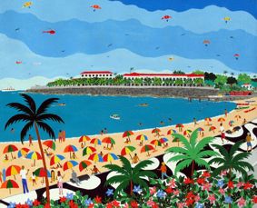 Lucia de Lima, ast, Forte de Copacabana, 38 x 46 cm