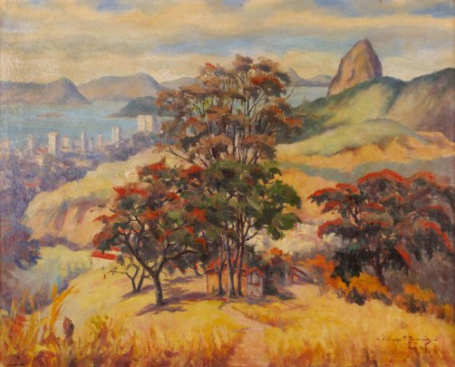 Paulo Gagarin, Paisagem - Paisagem do Rio de Janeiro, Príncipe Paulo Gagarin, 65 x 80 1937 ACID