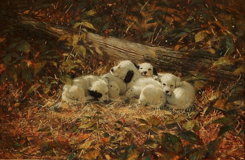 Robert K. Abbett (EUA, 1926 – 2015) ) Todos cansados,1978, ose, 50 x 76 cm