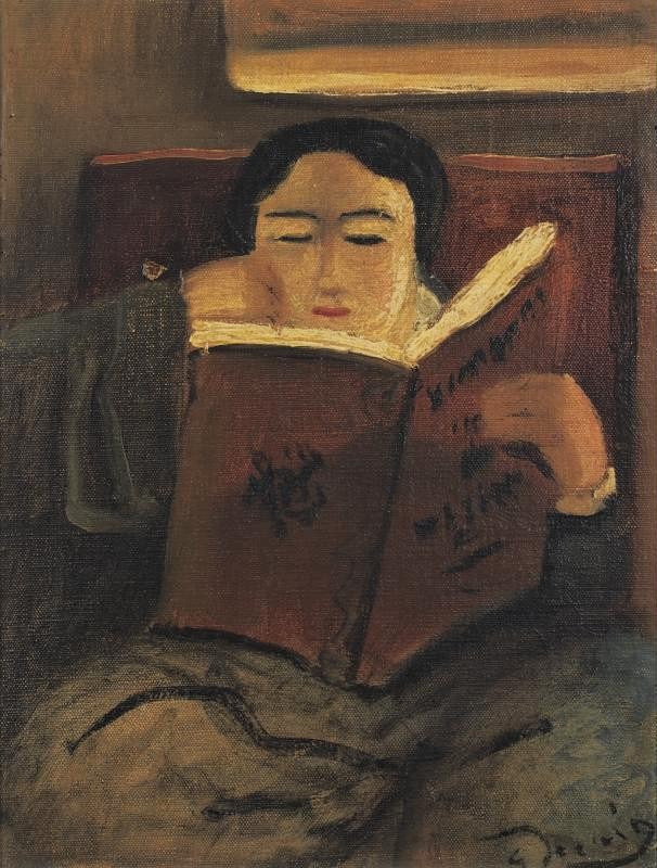 André Dérain (1880-1954) Femme assise lisant, ost
