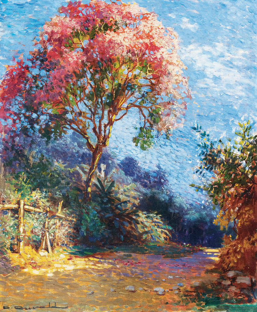 CARLOS OSWALD,Paisagem,ost,65 x 54 cm