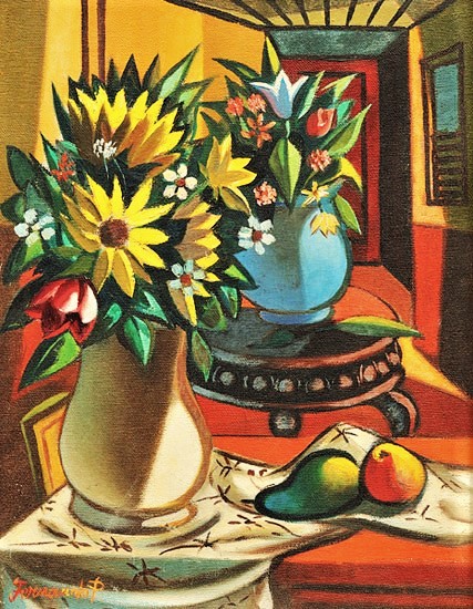 FERNANDO P (1916 - 2005)Natureza Morta,ost, 35 x 27 cm