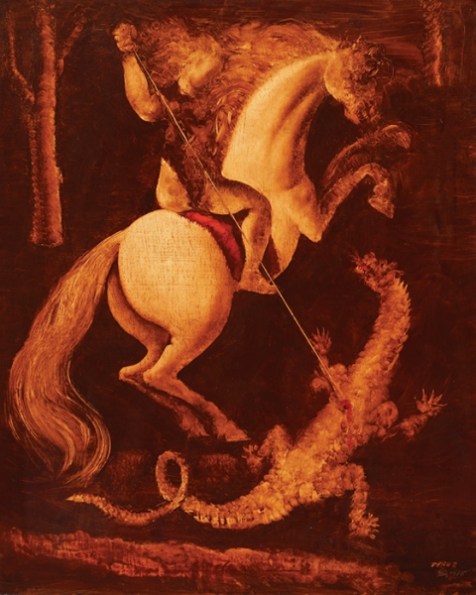 Orlando Teruz, São Jorge e o dragão – ost, 1975 - 101 x 81