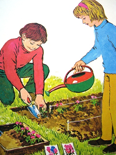 plantando um jardim, clive upton, 1971