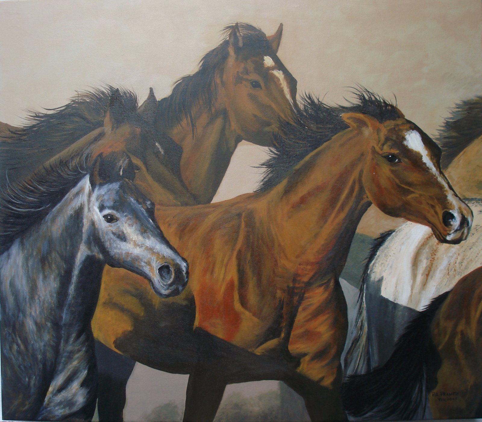 Plinio Afonso Frantz, Disparada,2009,ast, 80 x 70