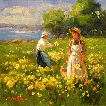 Amrita (Brasil, 1961), Camponesas, 2010, osm, 30x30, galeria don quixote