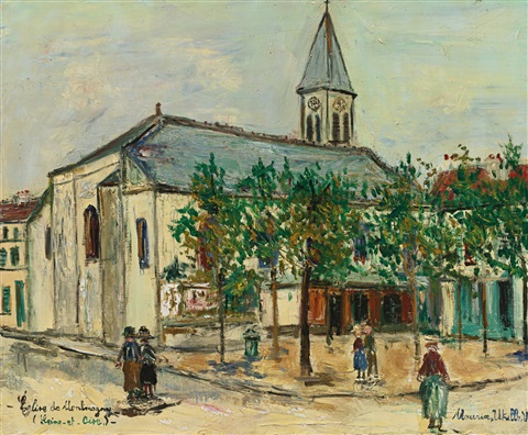maurice-utrillo-église-de-montmagny-(seine-et-oise)