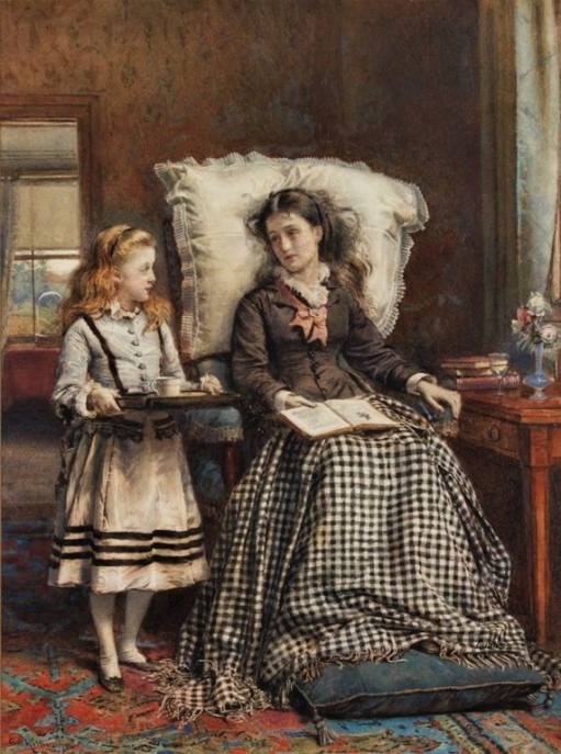 the-nursemaid-by-1924-george-goodwin-kilburne-english-18391924-watercolour