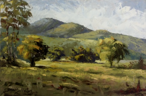 JONAS MATOS (Brasil, 1984)- ost ( Paisagem rural ) 30 x 60 cm