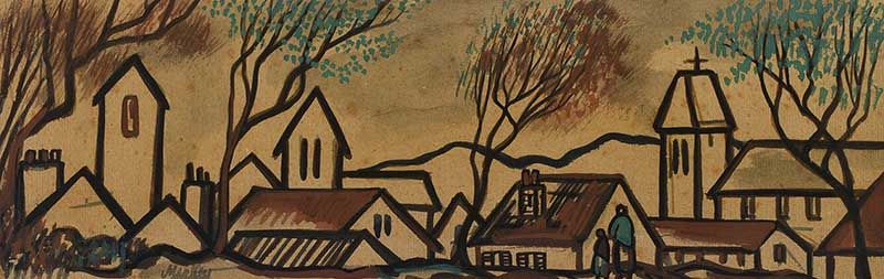 AN IRISH VILLAGE by Markey Robinson