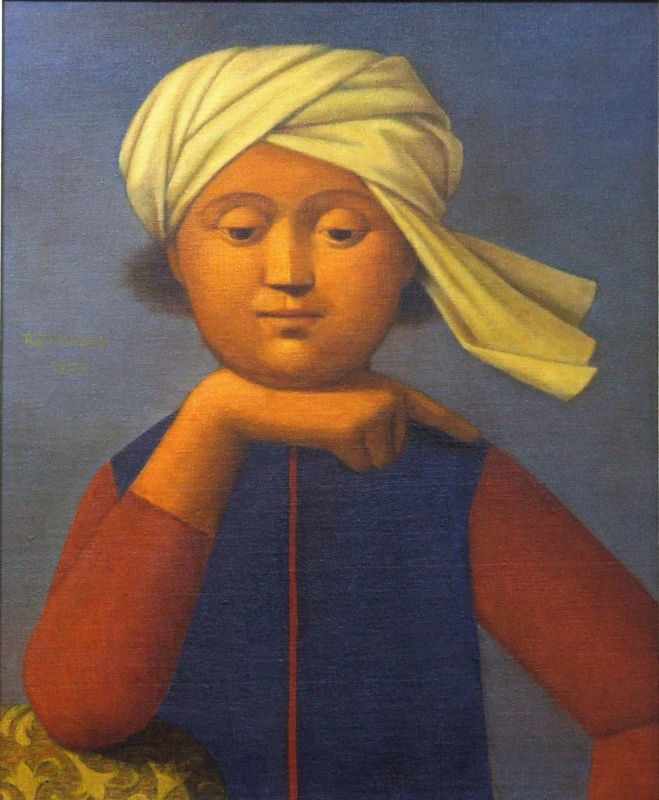 REYNALDO FONSECA - 1925 - Figura, o.s.t - 45 x 36 - Assinado e datado 1984 ce