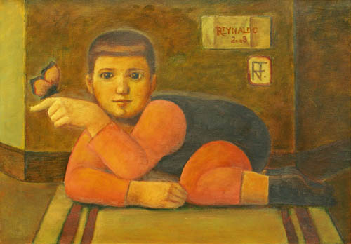 Reynaldo Fonseca (Brasil, 1925) O Menino e a Borboleta OST,50 x 70 2008,