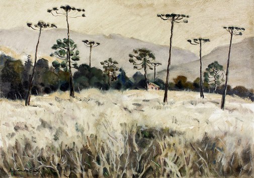 BUSTAMANTE SÁ, Rubens Forte, Geada - Campos do Jordão, ost, 46 x 65 cm