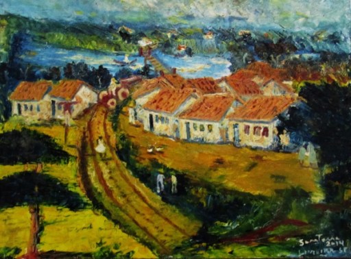SANTANA - PAISAGEM RURAL DE LIMEIRA - OSCE - Medindo 26 x 35 cms