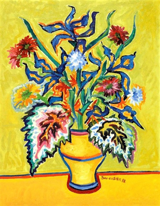 Carlos Sorensen, As luzes, ost, 1992, 65 x 50 cm