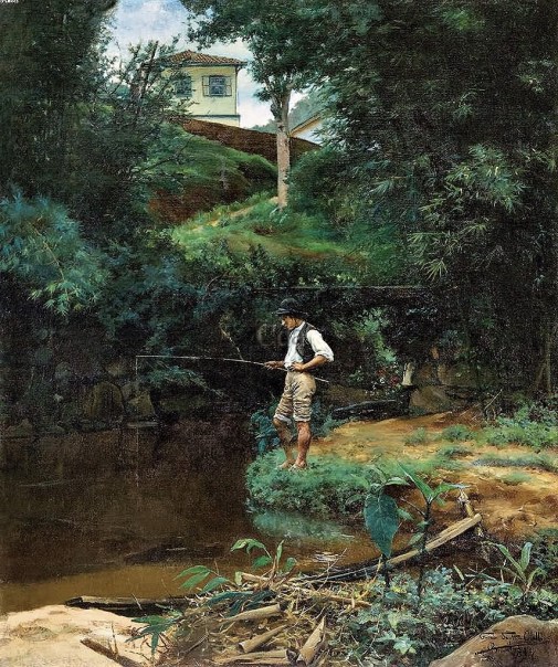 Francisco Garcia Santa Olalla (Espanha-Brasil, 1870-1895) 1894. Óleo sobre, 64 x 53,5 cm