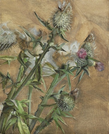 Lucian Freud (British, 1922–2011) Thistle , 1967 oil on canvas 27 x 22 cm