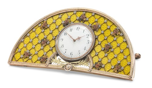 a_jewelled_guilloche_enamel_silver-gilt_desk_clock_marked_faberge_with)