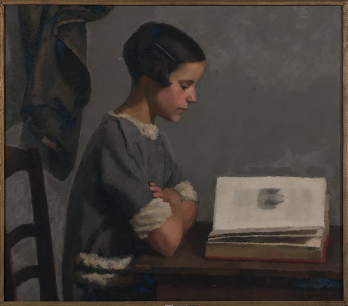Raymond-Dendeville-Jeune-fille-lisant