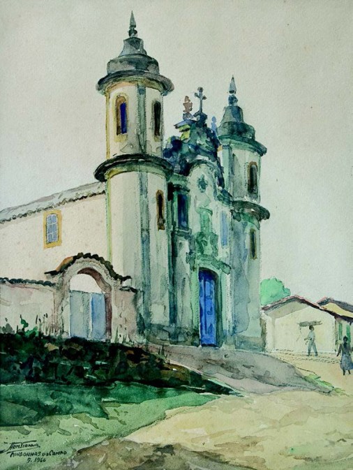 ArmandoVianna,CongonhasdoCampo,1966,39x30cm–Aquarela