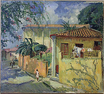 Marie Nivouliés de Pierrefort, Casas na Glória, ost, 1950s, 58 x 65