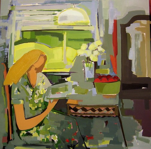 Cristina Bertuzzi, A casa de Lara, acrilica sobre tela,