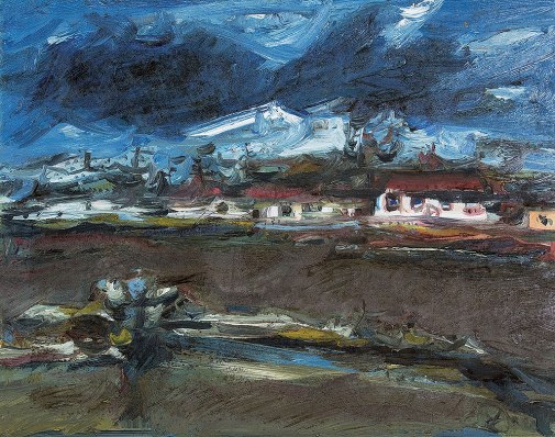 DAREL Valença Lins,Tempestade,óleo s tela,(década de 1970)67 x 86 cm