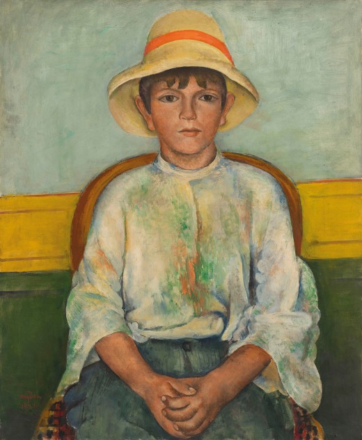 Henri Hayden (1883-1970)Portrait d'un jeune garçon,signed and dated 'Hayden 1921' (lower left)oil on canvas, 73 x 60 cm, Painted in 1921