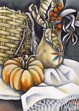 Olímpia Couto - Natureza Morta,ose, 1981 - 70x50 cm