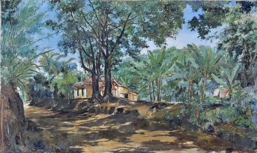 WAMBACH, Georges (1902 - 1965) Paquetá, o.s.t. - 88 x 145 cm. Ass e dat 1943