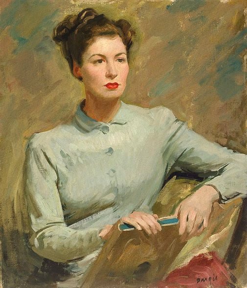 William Dargie, (Australia, 1912-2003) A jovem irlandesa, ost, 69x59cm