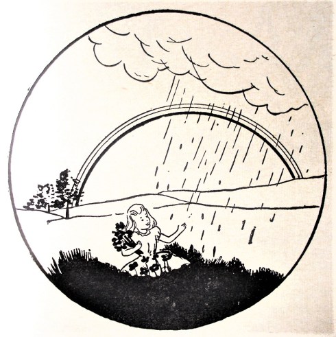 Chuva arco-íris tondo