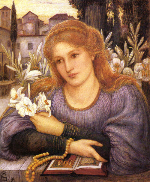 Convent Lily, Marie Spartali Stillman, 1891